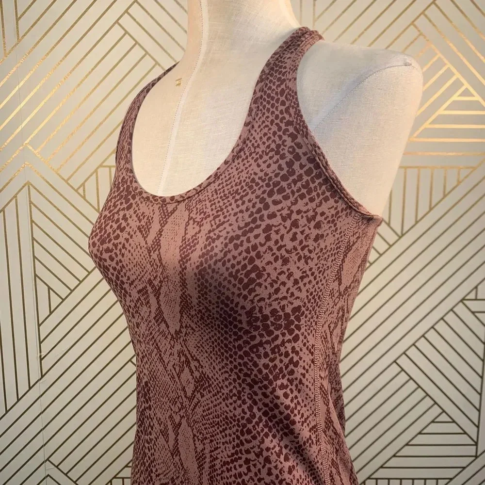 Lululemon Cool Racerback Tank‎ Top Desert Snake Berry Multi Pink Red Size 4